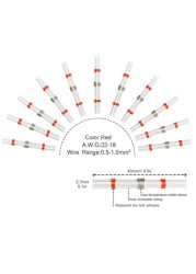 50/100/250 قطعة مختلط الحرارة يتقلص ربط محطات مقاوم للماء لحام كم أنبوب سلك كهربائي معزول بعقب موصلات عدة