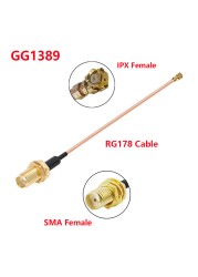 10pcs RG178 RF Coaxial Cable SMA Male to u.FL/IPX/IPEX1/IPEX4 MHF4 Female Jack Pigtail 3G Antenna Extension Wire Cord