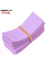 HOT SALE 100pcs Li-ion PVC Heat Shrink Tubing 18650 Battery Wrap Precut Size 72*18.5mm Battery Film Tape Battery Cover