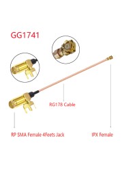 10 قطعة RG178 كابل محوري SMA شقة أنثى إلى u.FL/IPX/IPEX1/IPEX4 MHF4 أنثى جاك ضفيرة 3G هوائي تمديد سلك الحبل