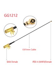 10 قطعة RG178 كابل محوري SMA شقة أنثى إلى u.FL/IPX/IPEX1/IPEX4 MHF4 أنثى جاك ضفيرة 3G هوائي تمديد سلك الحبل