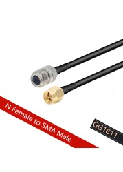 LMR240 Cable RP-SMA Male to N Female Jack RF Adapter 50ohm 50-4 Pigtail RF Coaxial Jumper 4g 5g LTE Extension Cord 50cm~50m