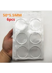 6pcs Transparent Wall Protector Door Handle Bumper Protective Plug Non-slip Sticker Self Adhesive Round Bumper Door Stop Muffler