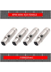 10pcs/lot Mini XLR 3Pin 4Pin 5Pin 6Pin Male Panel Chassis Socket Screw Mount Plug Small XLR Microphone MIC Audio Connector