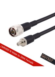 LMR400 Cable N Female to SMA Female 50 Ohm RF Coax Extension Jumper Pigtail for 4G LTE Cellular Amplifier Phone Signal Booster