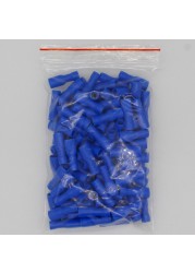 FDFD1.25-187 FDFD2-187 insulating Female Insulated Electrical Crimp Terminal Connectors 100PCS/Pack Cable Wire Connector FDFD