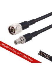 SMA Cable Male to N Female LMR400 Cable 50 Ohm RF Coax Extension Jumper Pigtail for 4G LTE Cellular Amplifier Phone Signal Booster