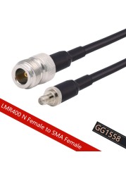 SMA Cable Male to N Female LMR400 Cable 50 Ohm RF Coax Extension Jumper Pigtail for 4G LTE Cellular Amplifier Phone Signal Booster