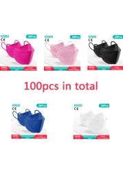 CE FFP2 mascarilla fpp2 homolucada colores respiratory mask fpp2 reusable moth face mask kn95 mascarilla ffp2 mask ce ffp3