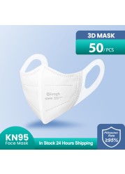 mascarillas fpp2 masks ce ffp2 mask soft ear rope 4 layer protection mascarilla kn95 adult noir mask ffpp2 maske kn95maske