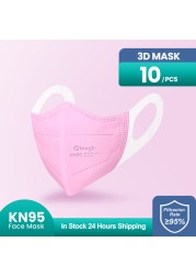 mascarillas fpp2 masks ce ffp2 mask soft ear rope 4 layer protection mascarilla kn95 adult noir mask ffpp2 maske kn95maske