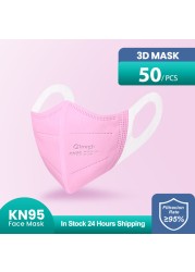 mascarillas fpp2 masks ce ffp2 mask soft ear rope 4 layer protection mascarilla kn95 adult noir mask ffpp2 maske kn95maske