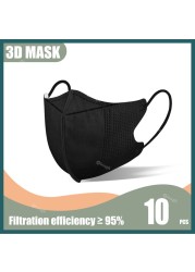 Elough Morandi 3D Mask for Mascaras kn95 korean fish mask ffp2fan adult 4L Ayers FFP 2 KN95 Mask KN 95 Mask Black