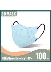 Elough Morandi 3D Mask for Mascaras kn95 korean fish mask ffp2fan adult 4L Ayers FFP 2 KN95 Mask KN 95 Mask Black