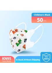 ffp2 mask ffp2 children's masks mascarillas fpp2masks fpp2 children 3 to 6 years kn95 protective masks Masque Enfant ffp2 kids