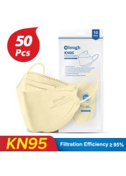 أقنعة Elough KN95 لقناع الأسماك للبالغين FFP2 mascarilla FPP2 homology ada إسبانيا 4 طبقات KN 95 قناع وجه قابل لإعادة الاستخدام ffp2masque FFP 2