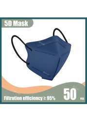 Mascarillas FFP2 Adult KN95 Face Masks Mascara FFP2 Respirator FPP2 Masks 5 Layer ffp2fan Approved FFP Certificate FFP 2 Mascara 10 to 100pcs