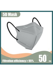 Mascarillas FFP2 Adult KN95 Face Masks Mascara FFP2 Respirator FPP2 Masks 5 Layer ffp2fan Approved FFP Certificate FFP 2 Mascara 10 to 100pcs