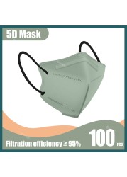 Mascarillas FFP2 Adult KN95 Face Masks Mascara FFP2 Respirator FPP2 Masks 5 Layer ffp2fan Approved FFP Certificate FFP 2 Mascara 10 to 100pcs