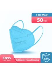 KN95 Mascarillas Masks fpp2 ce certification ffp2 5-ply 95% filter mask KN95 Maske designed for ffp2masque glasses