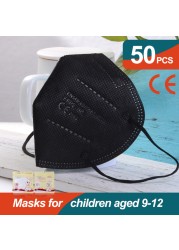 أقنعة Mascarillas FFP2 للأطفال FPP2 قناع KN95 للأطفال fpp2 قناع ffp2tool ada 9-12 صبي فتاة mascarilla infantil ffp2 قناع masque niños