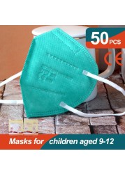 أقنعة Mascarillas FFP2 للأطفال FPP2 قناع KN95 للأطفال fpp2 قناع ffp2tool ada 9-12 صبي فتاة mascarilla infantil ffp2 قناع masque niños