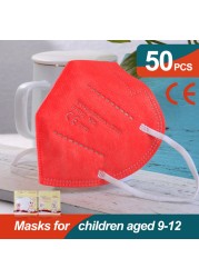 أقنعة Mascarillas FFP2 للأطفال FPP2 قناع KN95 للأطفال fpp2 قناع ffp2tool ada 9-12 صبي فتاة mascarilla infantil ffp2 قناع masque niños