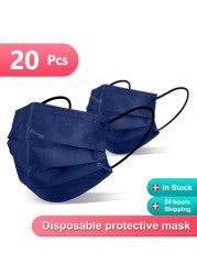 New Morandi Color Disposable Mask Adult Mascarillas Desichables Gay Anti Dust Masks Face Protection 3 Layers Cubrebocas