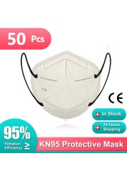 KN95 mascarillas 5-layer ffp2 approved colors morandi masque adult face masks fpp2 homology ada ffp2masque negras certified kn95