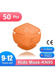 Mascarillas FPP2 Niños FFP2 Mascarillas FPP2 9-12 Years Old Kids Mask Similar Baby Morgues Masks 5 Layer CE ffp2tool KN95 FFP 2 Mask