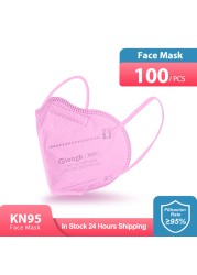 Elough CE KN95 Mascarillas FFP2 homology adas Mask 5 Layers Filter Respiratory Mask FPP2 Reusable Face Mask ffp 2 Adult Face Mask