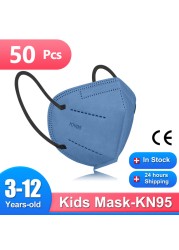 قناع أطفال من Morandi KN95 قناع FFP2 Mascarillas FPP2 معتمد وقاية صحية للأطفال قناع وجه CE masque enfant ffp2fan niños FP2