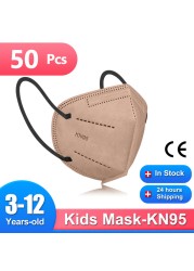 قناع أطفال من Morandi KN95 قناع FFP2 Mascarillas FPP2 معتمد وقاية صحية للأطفال قناع وجه CE masque enfant ffp2fan niños FP2