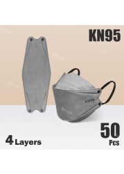 Morandi Mask Fish Type Kn95 Mask FFP2 EU Approved Reusable Face Mask ffp2mascarillas fpp2 mascarillas kn95 Certificate