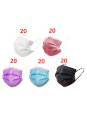 10-200pcs Disposable Kids Baby Masks Christmas Non-woven Face Mask 3 Layer Filter Ply Anti-dust Baby mascarillas quiurgicas