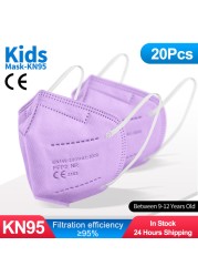 قناع 9-12 قديم للأطفال kn95fan للأطفال ffp2masque قناع للأطفال قابل للغسل fpp2 kn95 mascarillas niño ffp2 niños