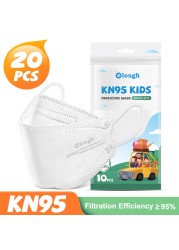 أطفال KN95 موضة قناع الوجه الأطفال FPP2 mascarilla ffp2 infantil masque noir ffp2fan ce قابلة لإعادة الاستخدام التنفس ffp 2 قناع مرشح