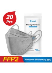 10-100 قطعة ffp2 أقنعة رمادي fpp2 وافق إسبانيا kn95 شهادة negras ffp2mask الكبار التنفسي ffp2reutilizable قناع kn95 fpp2