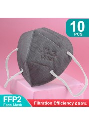 ffp2 negras ffp2 mask multicolor ffp2 mascarillas kn95 mascarillas fpp2 reusable ce respiratory protective mask fpp2 mascarillas