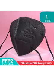 ffp2 negras ffp2 mask multicolor ffp2 mascarillas kn95 mascarillas fpp2 reusable ce respiratory protective mask fpp2 mascarillas