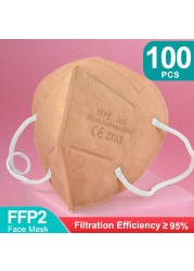 ffp2 negras ffp2 mask multicolor ffp2 mascarillas kn95 mascarillas fpp2 reusable ce respiratory protective mask fpp2 mascarillas