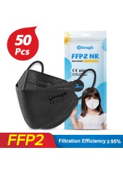 أقنعة إيلو FPP2 للأطفال 6-12 سنة الأسماك الكورية Mascarilla Infantil FPP2 قابلة لإعادة البيع 4 طبقات FFP2 KN95 قناع للأطفال