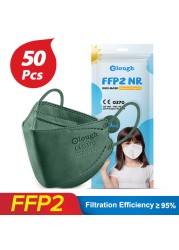 أقنعة إيلو FPP2 للأطفال 6-12 سنة الأسماك الكورية Mascarilla Infantil FPP2 قابلة لإعادة البيع 4 طبقات FFP2 KN95 قناع للأطفال