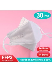 KN95 Mascarilla Respirator Mask 5 Layers FPP2 homology ada CE FFP2 Reusable FPP2 Respirator Mask ffp2fan Protective Mask KN95 Masque FFP3