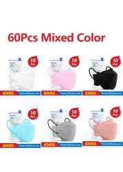 KN95 Mask 4 Layers Safety KN95 Dust Masks FFP2 Respirator Filter FFP2Mask Face Protective Dust Mask FFP2 FFP3