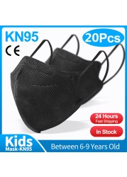 6-9 Old Children Mask FFP2 Masks KN95 Kids 5 Layers Mascarilla Infantil FPP2 Homologada FFP2 Mascarillas Niños FFP2mask Kids