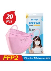 أقنعة Mascarilla FFP2 Infantil kn95 للأطفال FPP2 بعمر 6 إلى 12 عام ffp2fan قناع للأطفال fp2 Mascarilla homology ada ffp2 niños ffp 2