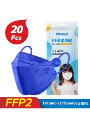 أقنعة Mascarilla FFP2 Infantil kn95 للأطفال FPP2 بعمر 6 إلى 12 عام ffp2fan قناع للأطفال fp2 Mascarilla homology ada ffp2 niños ffp 2