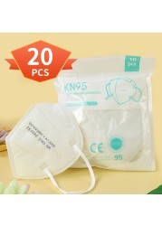 Spain Fast Delivery Adult KN95 Mask FFP2 Approved Safety Masks Dust Respirator Protective Face Masks FPP2 Mask KN95 ffp2masks