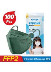 اقنعة FFP 2 للاطفال بعمر 6-12 سنة اقنعة FPP2 الاطفال kn 95 قناع FP2 homology ada 4 رقائق كورية KN95 قناع ffp2 انفانت ffp2fan niños